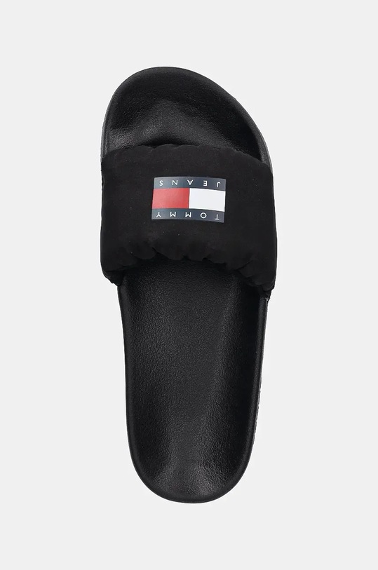 Tommy Jeans klapki TJW INTERESTING MAT POOL SLIDE czarny EN0EN02644