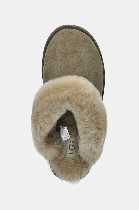 UGG kapcie zamszowe Classic Slipper II beżowy 1130876.ALP
