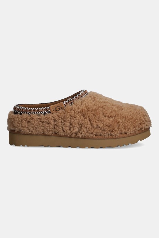 Παντόφλες UGG Tasman Maxi Curly 1158356.CHE καφέ AW24
