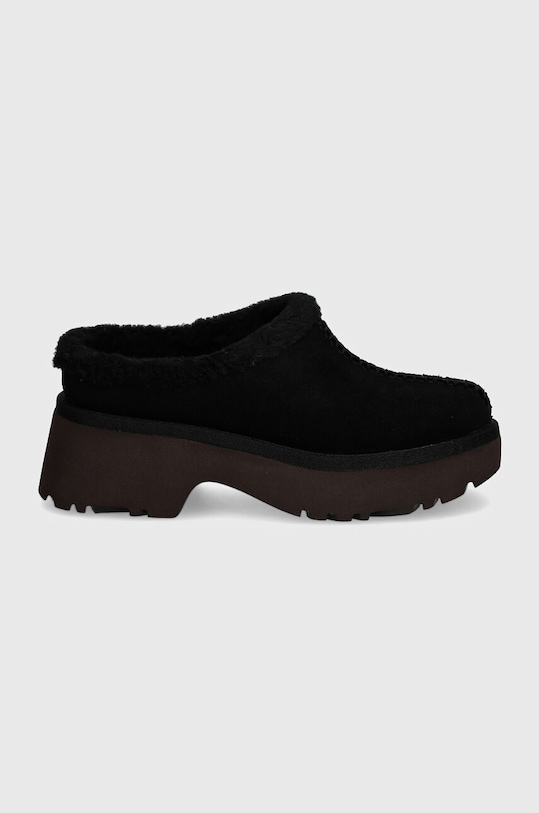 Велурени чехли UGG New Heights Cozy Clog 1162510.BLK черен AW24