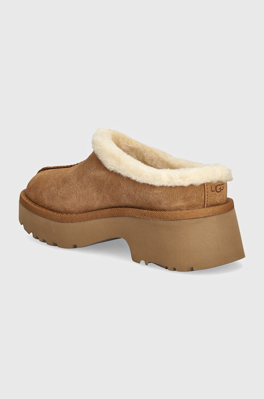 Обувки Велурени чехли UGG New Heights Cozy Clog 1162510.CHE кафяв