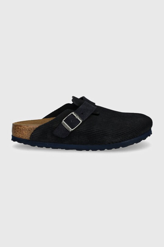 Natikače od brušene kože Birkenstock Boston 1026137 mornarsko plava AW24