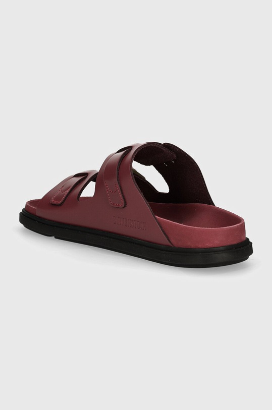 Shoes Birkenstock leather sliders St Barths 1027803 maroon
