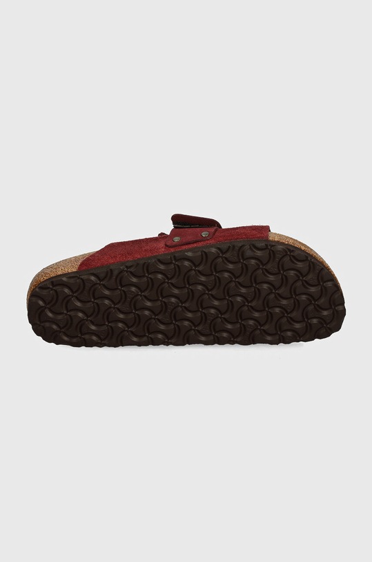 Birkenstock suede sliders Kyoto 1028392 maroon