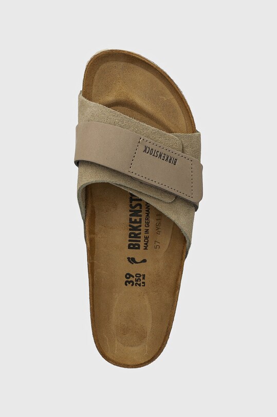 Semišové šľapky Birkenstock Oita béžová 1028056