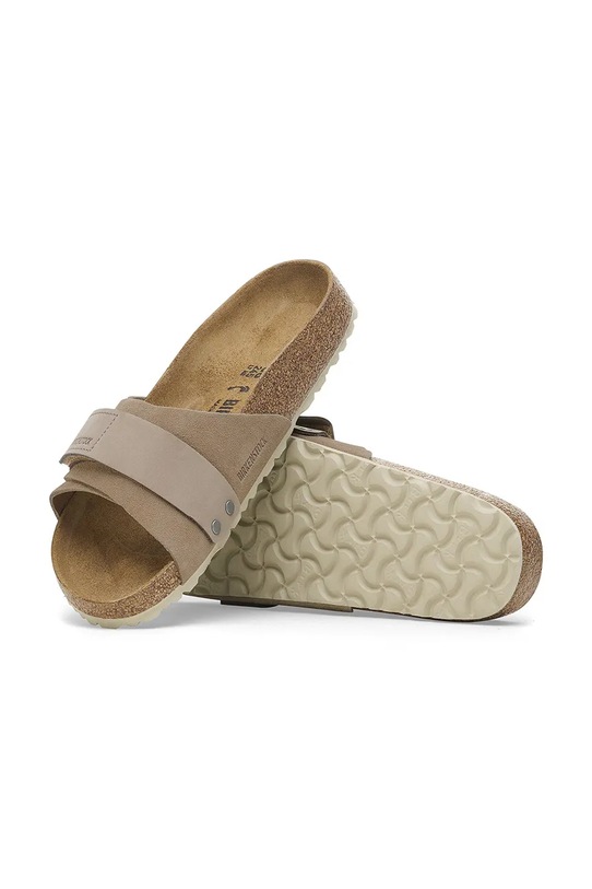 Semišové pantofle Birkenstock Oita béžová 1028056