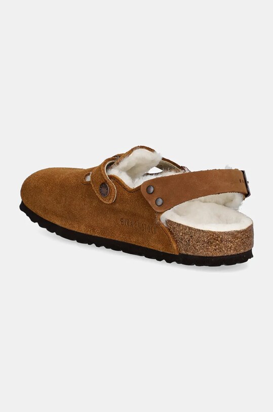 Взуття Замшеві тапочки Birkenstock Tokio 1028382 коричневий