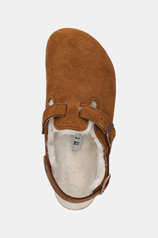 Kućne papuče od brušene kože Birkenstock Tokio smeđa 1028382