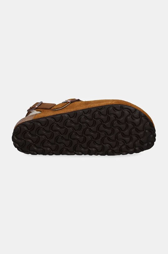 Замшеві тапочки Birkenstock Tokio 1028382 коричневий