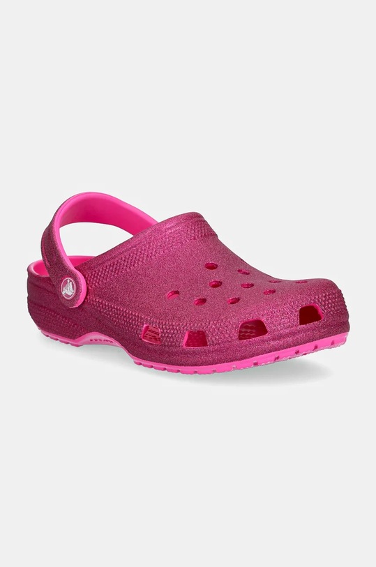 Šľapky Crocs Classic Glitter Clog plochý ružová 205942.6TW