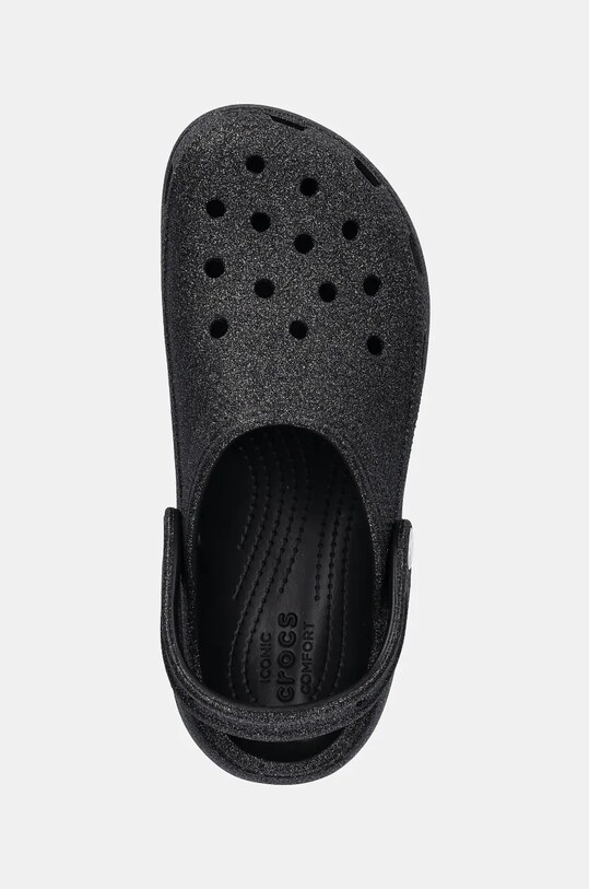 Шльопанці Crocs Classic Platform Glitter Clog W чорний 207241.001