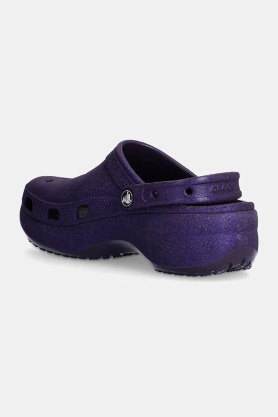 Obuwie Crocs klapki Classic Platform Glitter Clog W 207241.5AS fioletowy