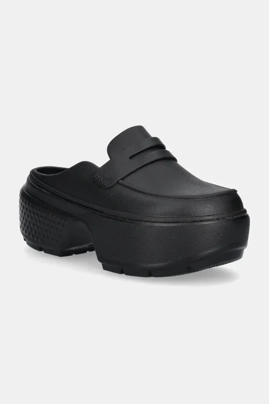 Crocs papuci Stomp Loafer Clog platformă negru 209937.060