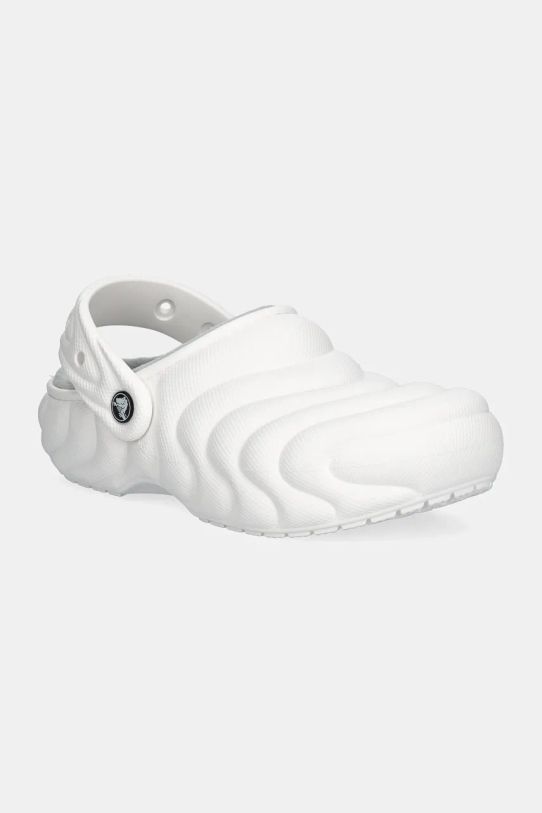 Crocs ciabatte slide Classic Lined Overpuff Clog mules bianco 210059.100