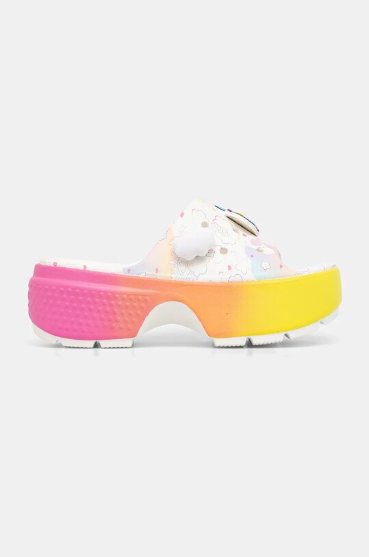 Încălțăminte Crocs papuci Care Bears Stomp Slide 210108.100 alb