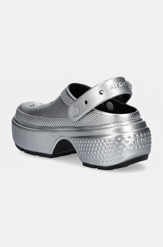 Încălțăminte Crocs papuci Stomp Metallic Clog 210362.040 argintiu