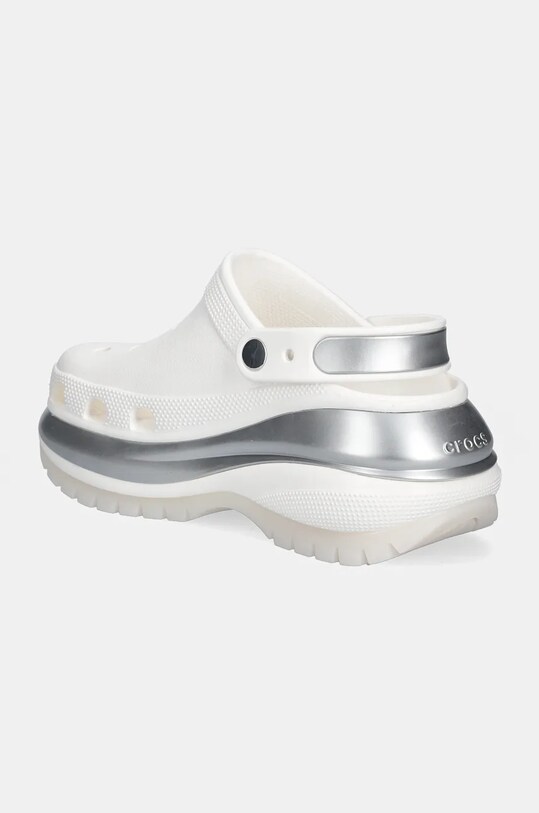 Παπούτσια Παντόφλες Crocs Mega Crush Metallic Clog 210368.138 λευκό