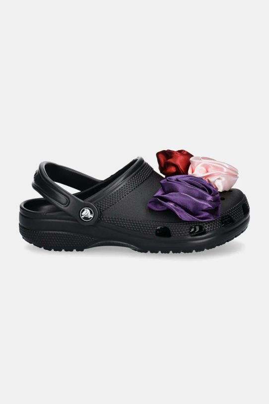 Crocs klapki Classic Rossete Clog 210388.001 czarny AW24