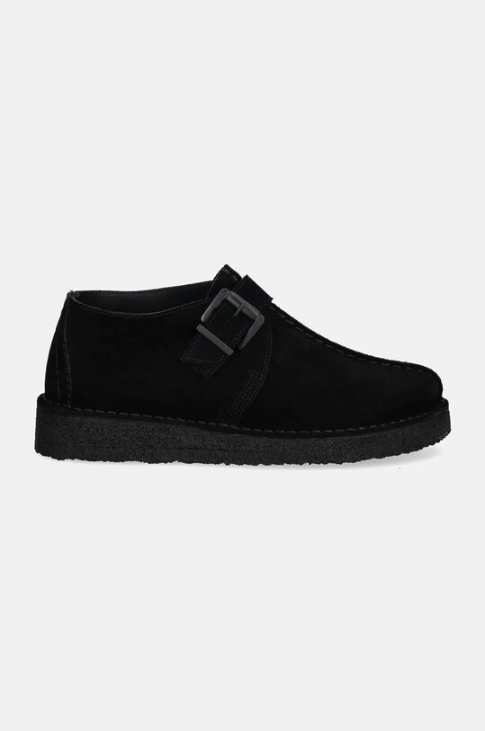 Clarks Originals pantofi de piele intoarsa Trek Buckle 26177993 negru AW24
