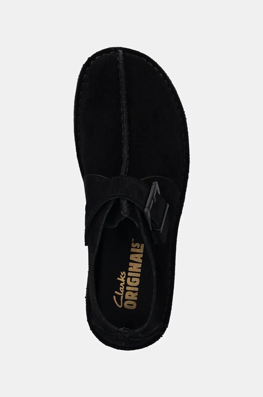 Clarks Originals pantofi de piele intoarsa Trek Buckle negru 26177993