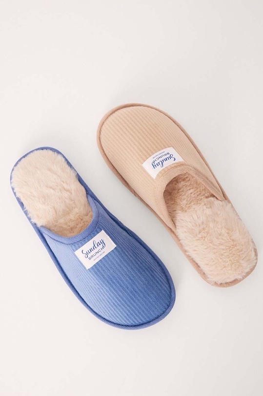 women'secret papuci de casa MIX AND MATCH SUNDAY BRUNCH albastru 4998039