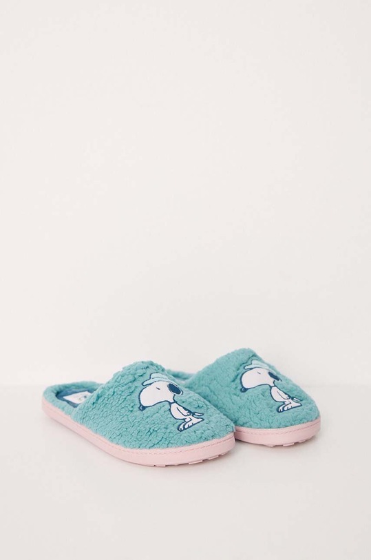 women'secret papucs Snoopy 4998042 zöld AW24