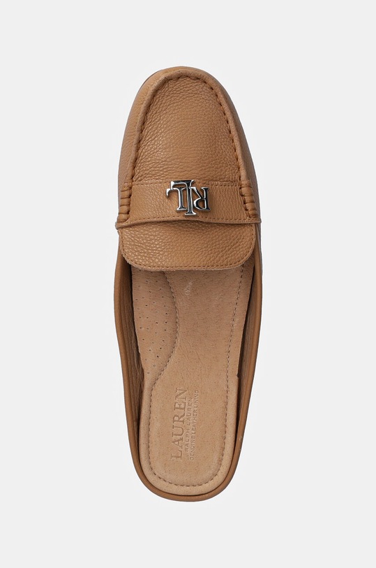 Usnjeni natikači Lauren Ralph Lauren Barnsbury Pebbled bež 802937814009