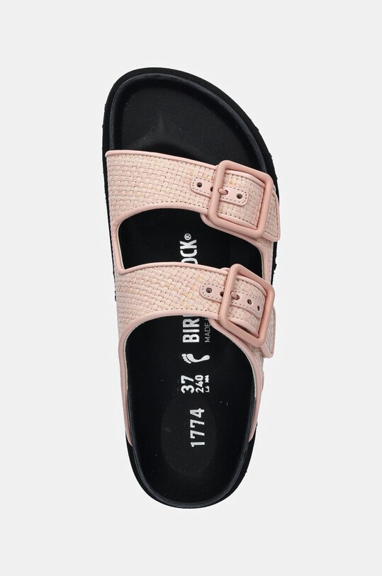 Natikače Birkenstock 1774 Arizona Raffia Luxe roza 1028845.