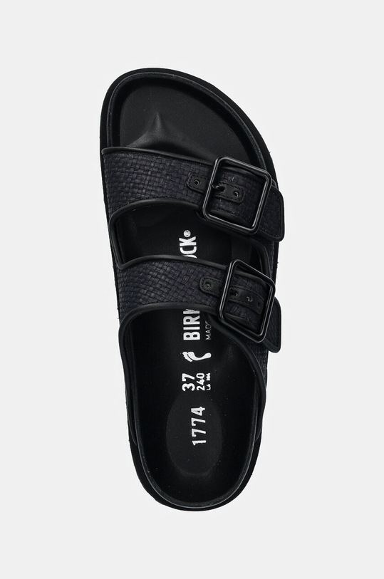 Birkenstock 1774 sliders Arizona Raffia Luxe navy 1028834