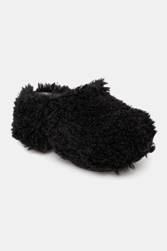 Šľapky Crocs Siren Shaggy Fur Clog textilný čierna 210910.001
