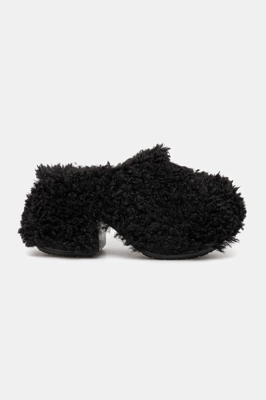 Šľapky Crocs Siren Shaggy Fur Clog 210910.001 čierna AW24