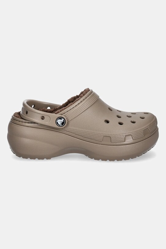 Шльопанці Crocs Classic Platform Lined Clog 207938.195 коричневий AW24