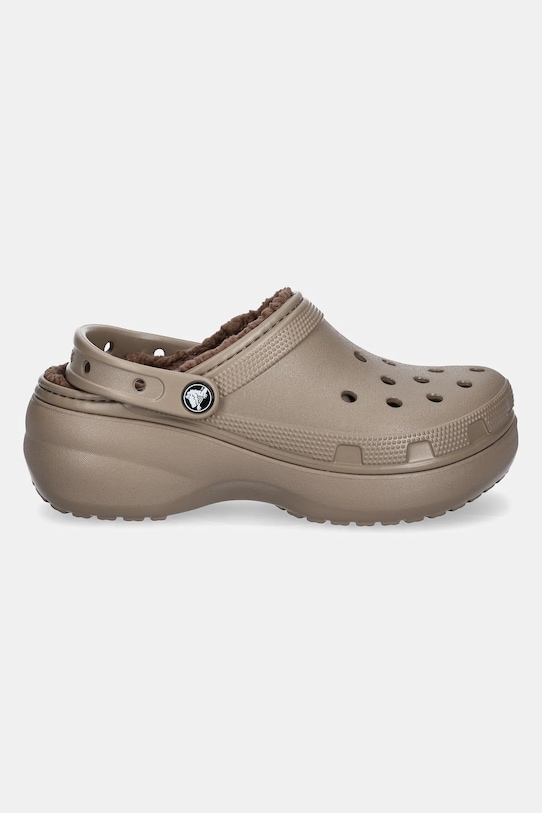 Crocs sliders Classic Platform Lined Clog 207938.195 brown AW24