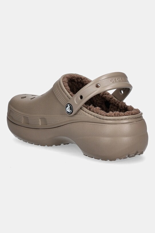 Scarpe Crocs ciabatte slide Classic Platform Lined Clog 207938.196 marrone