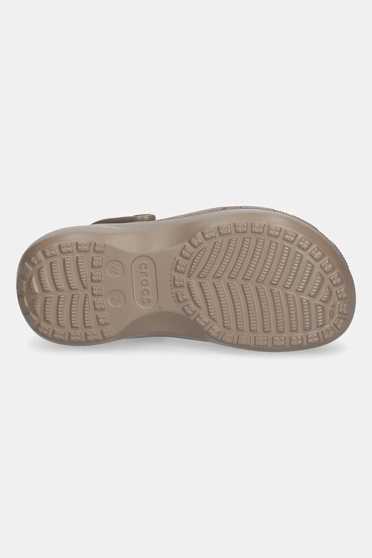 Crocs ciabatte slide Classic Platform Lined Clog 207938.196 marrone