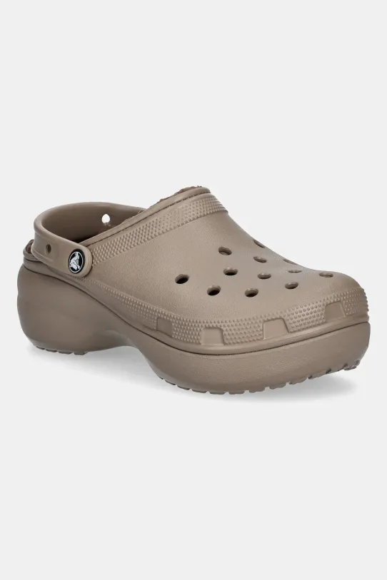 Чехли Crocs Classic Platform Lined Clog други кафяв 207938.197