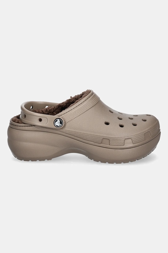 Šľapky Crocs Classic Platform Lined Clog 207938.197 hnedá AW24