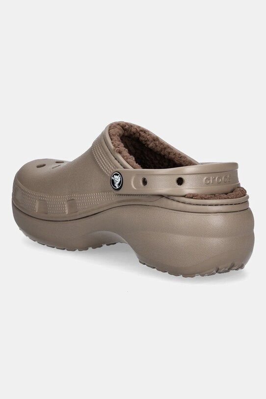 Obuv Šľapky Crocs Classic Platform Lined Clog 207938.197 hnedá