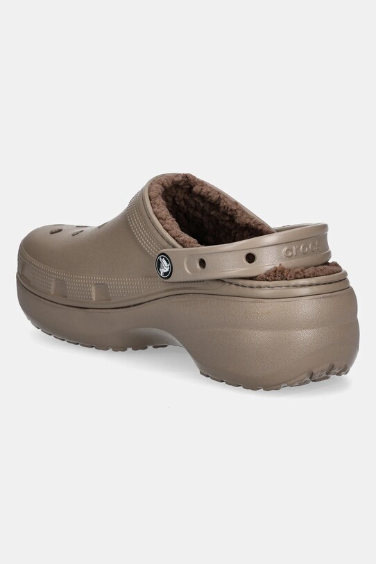 Obuv Šľapky Crocs Classic Platform Lined Clog 207938.198 hnedá