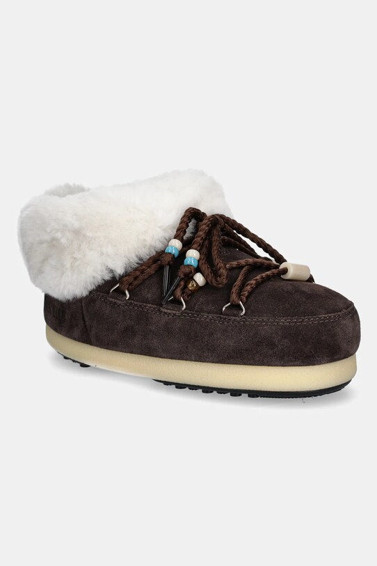 Замшевые сапоги Moon Boot MB EVX MULE SUEDE BEADS замш коричневый 80D1470040.ML01