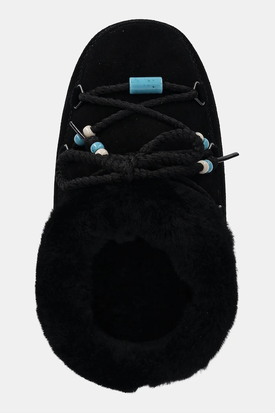 Semišové papuče Moon Boot MB EVX MULE SUEDE BEADS čierna 80D1470040.NN13