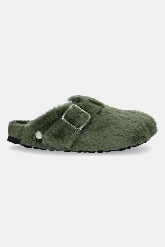 Vlnené papuče Birkenstock 1774 Boston BB Shearling 1029943 zelená AW24