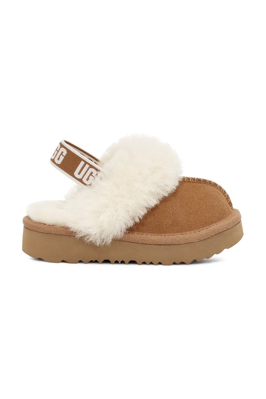 Παιδικές παντόφλες σουέτ UGG FUNKETTE καφέ 1130395T
