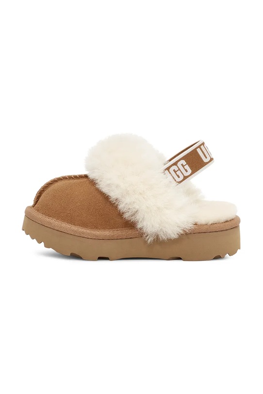 Παιδικές παντόφλες σουέτ UGG FUNKETTE καφέ 1130395T