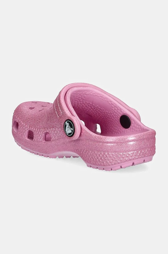 Fete Crocs slapi copii CLASSIC GLITTER CLOG 206992.CLASSIC.GLITTER roz