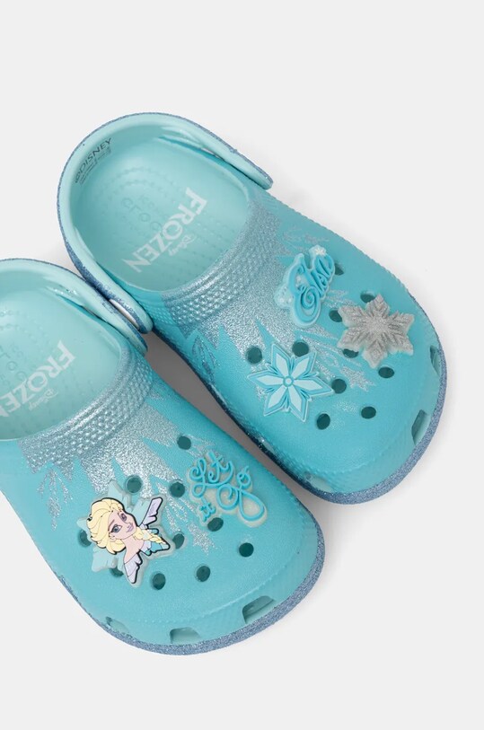 Dječje natikače Crocs CLASSIC FROZEN ELSA CLOG tirkizna 210237.CLASSIC.FROZEN