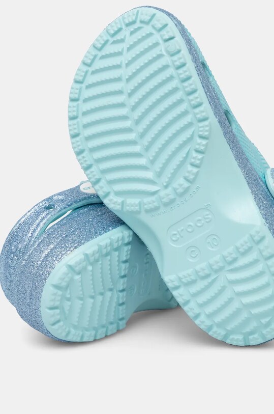 Dětské pantofle Crocs CLASSIC FROZEN ELSA CLOG 210237.CLASSIC.FROZEN tyrkysová