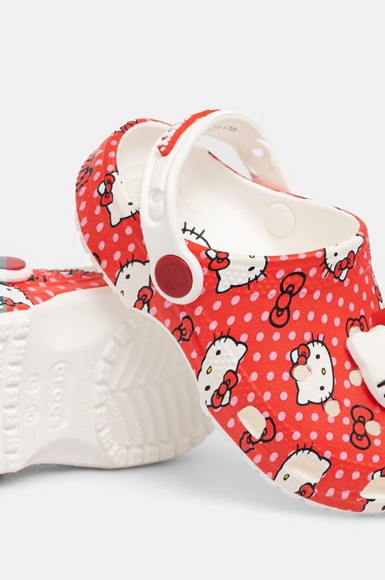 Dječje natikače Crocs CLASSIC HELLO KITTY RED CLOG 210577.CLASSIC.HELLO.KI crvena