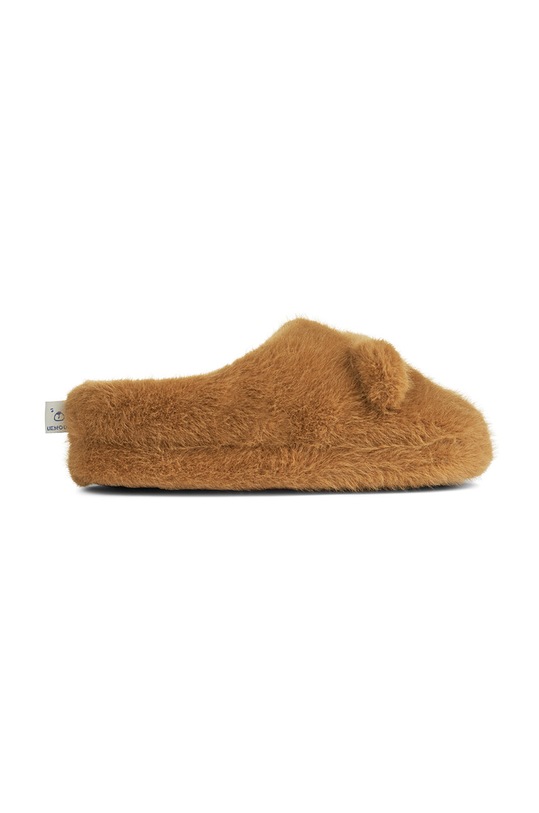 Detské papuče Liewood Aviaja Bear Slippers LW19587 hnedá