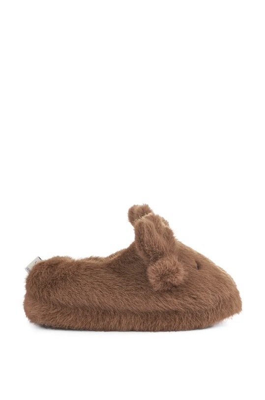 Detské papuče Liewood Aviaja Reindeer Slippers LW19884 hnedá